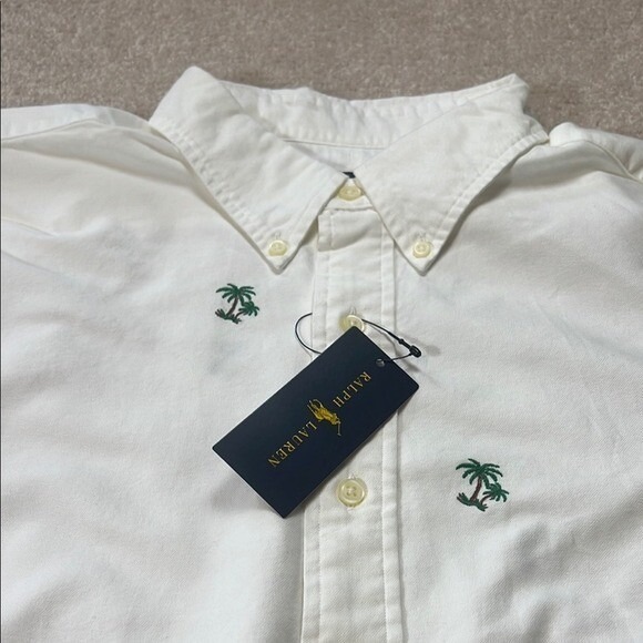 Ralph Lauren Other - Ralph Lauren Palm Tree Print Button Down Shirt Short‎ Sleeve 1X